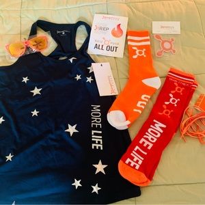 Orangetheory tank and lots of swag brand new with tags